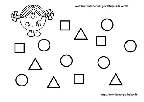 Coloriages de formes pour les enfants d'âge préscolaire - Observer
