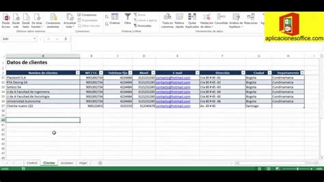 Lista De Clientes En Excel Descargar Sample Excel Templates