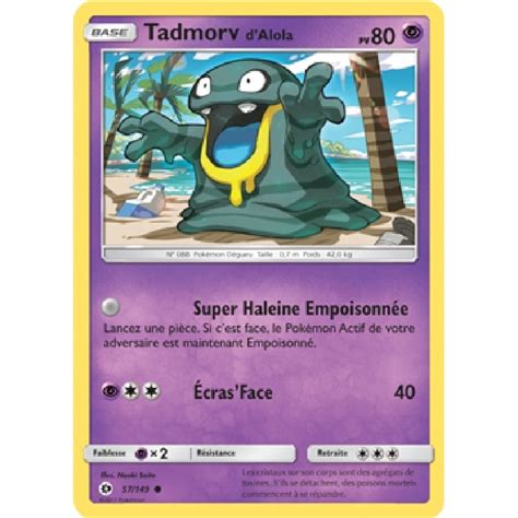 Tadmorv d Alola 57 149 SL1 Carte Pokémon commune neuve VF