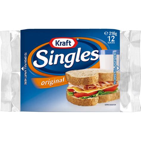 Kraft Individually Wrapped American Cheese Singles, 12 Ounce -- 12 Per ...