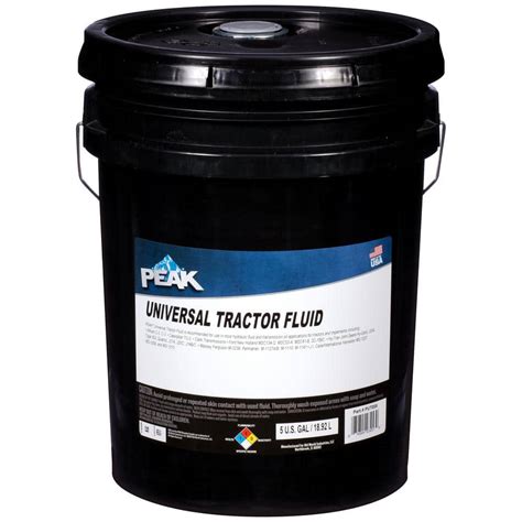 PEAK 5 Gal Universal Tractor Hydraulic Fluid JDM J20 C PUT005 The