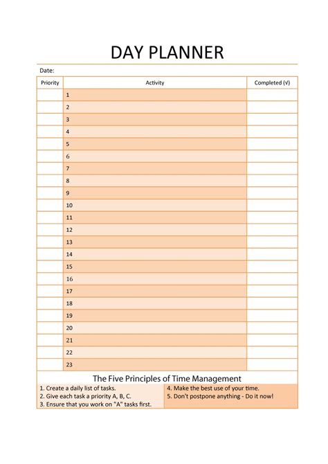 40+ Printable Daily Planner Templates (FREE) - Template Lab