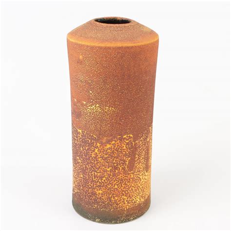 Ombre, Crackle Glaze Art Pottery Vase, Signed | EBTH