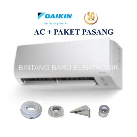 Jual AC DAIKIN FLASH INVERTER FTKQ25UVM4 PAKET PASANG 1PK 1 PK R32