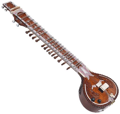 Sitar Designer 6 Main Strings Tun Wood Vilayat Khan Style Traveler With ...