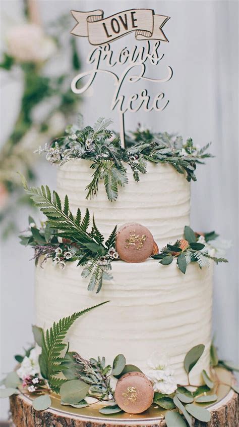 Blue Two Tier Rustic Wedding Cake / 45 423 подписчика · сайт о доме и саде.