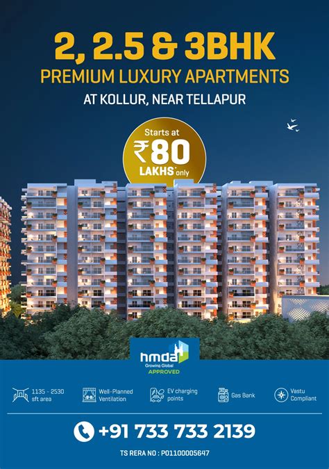 Discover 2 BHK 2 5 BHK 3 BHK Premium Luxury Apartments At Kollur