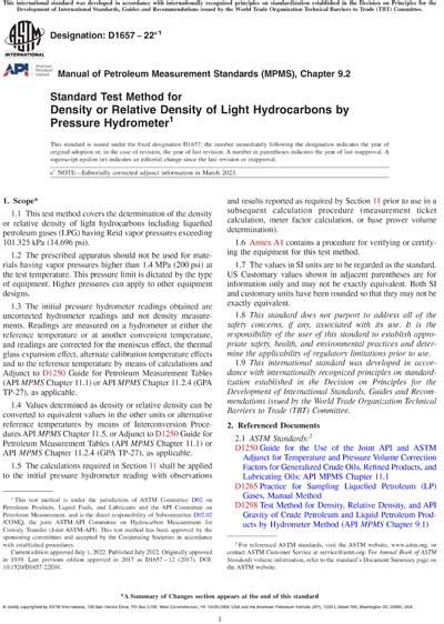 Astm D E Standard Test Method For Density Or Relative Density