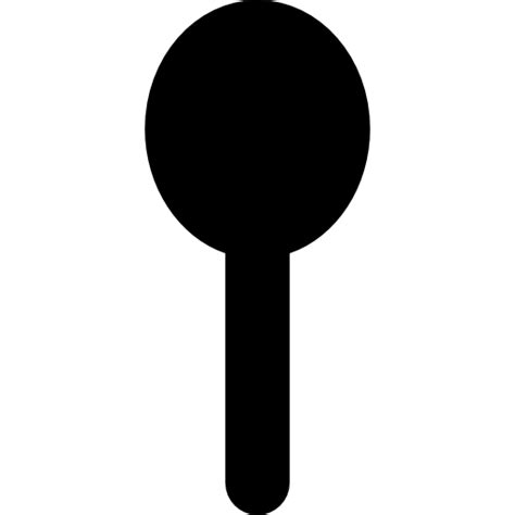 Black silhouette shape of an object like a spoon Catalin Fertu Filled icon