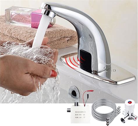 Eeuk Touchless Sink Faucet Smart Sensor Faucet Infrared Sensor