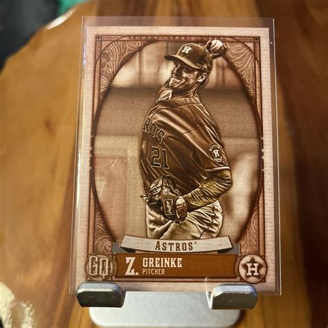 Topps Gypsy Queen Sepia Zack Greinke Houston Astros Ebay