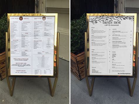 Realistic Standing Menu Mockup Free Psd Templates