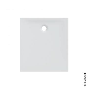 Geberit Nemea Rectangular Square Shower Tray Matt White 550594001