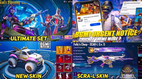 Next Ultimate Set BGMI New Scra L Skin BGMI BGMI 2 8 Update Release