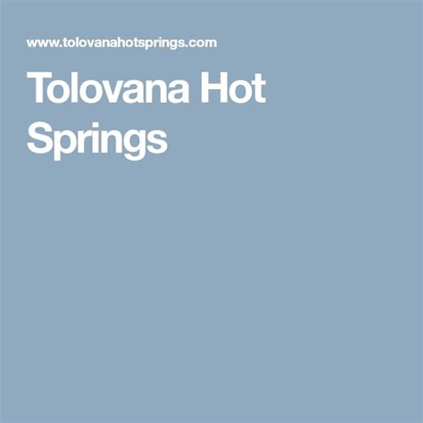 the words tolovana hot springs written in white on a blue background ...