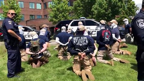 Watch Idaho Police Arrest 31 Suspected White Nationalists