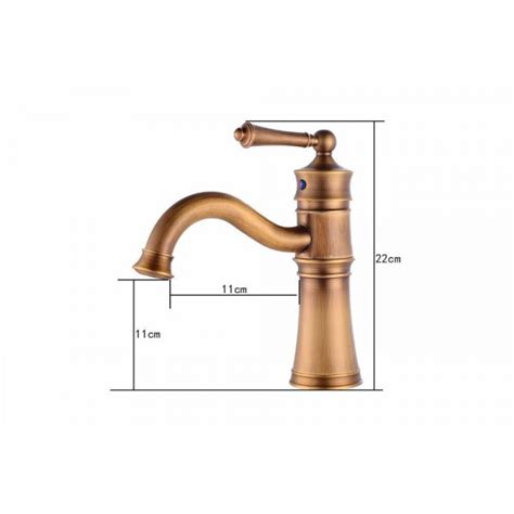 Luxury Basin Faucets Antique Copper Bathroom Faucet Mixer Vintage Hot And Cold Cock Wash Basin