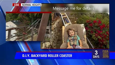 Dad Builds DIY Rollercoaster In Normal Heights Backyard YouTube