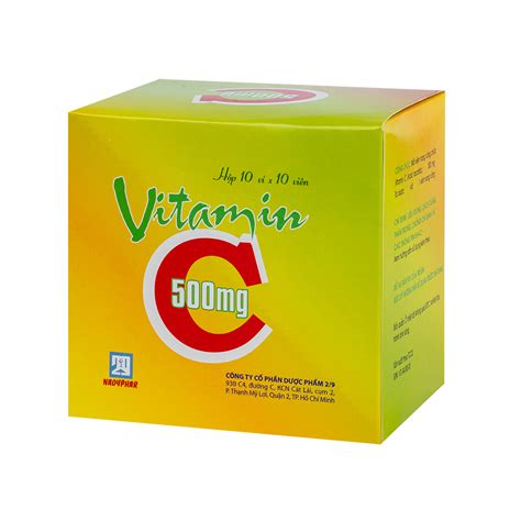 Vitamin C 500mg Hộp 10 Vỉ X 10 Viên Cevpharma Ghch Kim Cương Vimedimex