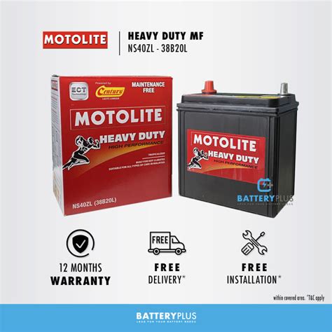 B L Ns Zl Century Motolite Heavy Duty Mf Car Battery Bateri