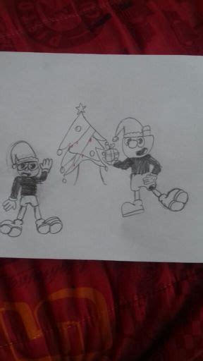 Dibujo de cuphead y mugman hecho Cuphead Amino Español Amino