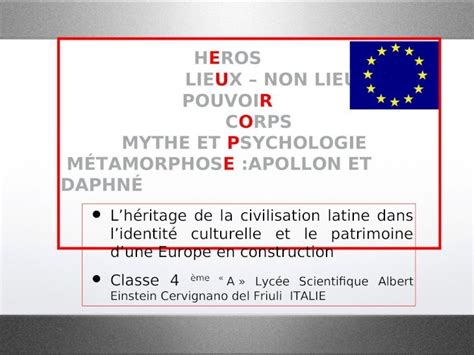 PPT HEROS LIEUX NON LIEUX POUVOIR CORPS MYTHE ET PSYCHOLOGIE