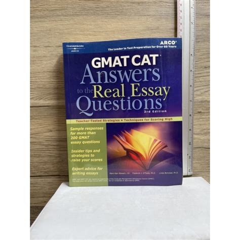 หนงสอ มอสอง GMAT CAT Answers to the Real Essay 3rd Arco GMAT