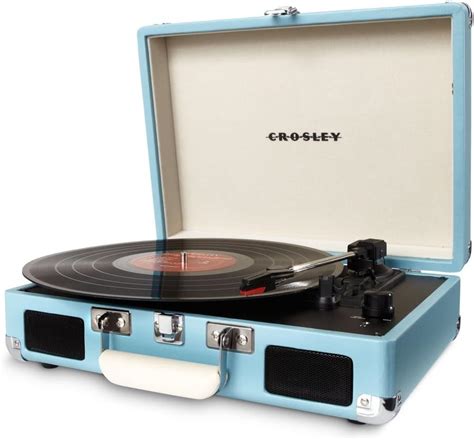 Crosley CR8005D-TU Cruiser Deluxe Portable Record Table 3-Speed ...