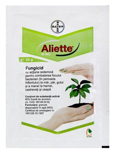 Fungicid Aliette 80 Wg 200 G Bayer Sistemic Erbicidro