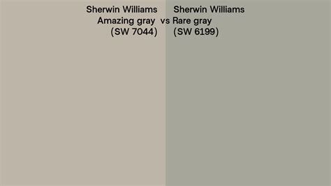 Sherwin Williams Amazing Gray Vs Rare Gray Side By Side Comparison