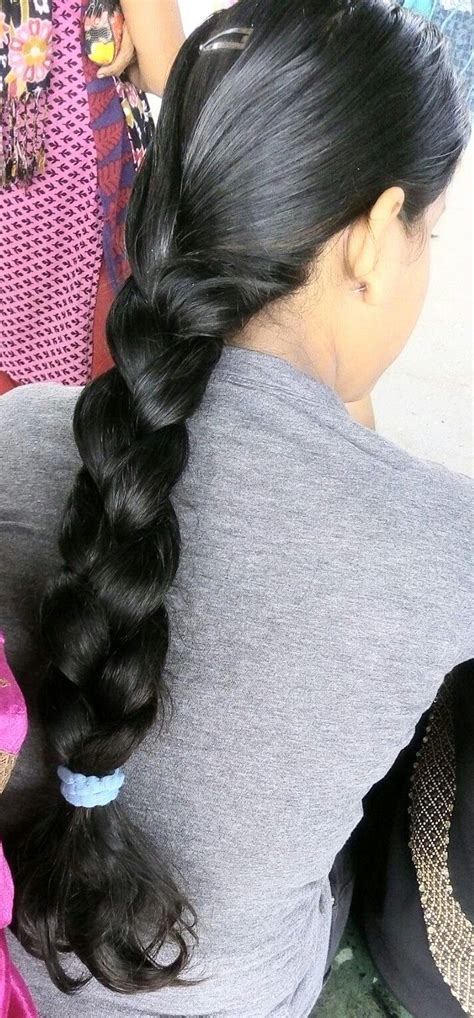 Pin By P Jyothi On Thick Long Hair Braids Long Silky Hair Long Hair