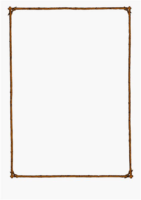 Frame Colour Medium Image - Twig Border Clipart , Free Transparent Clipart - ClipartKey