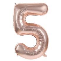 Ballon Mylar Rose Gold Chiffre 1 1m Decoration De Salle Pas Cher