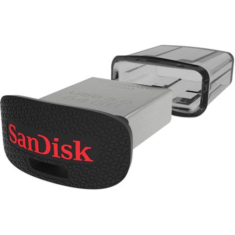 Sandisk Ultra Fit Usb Flash Drive Gb Sdcz G Black