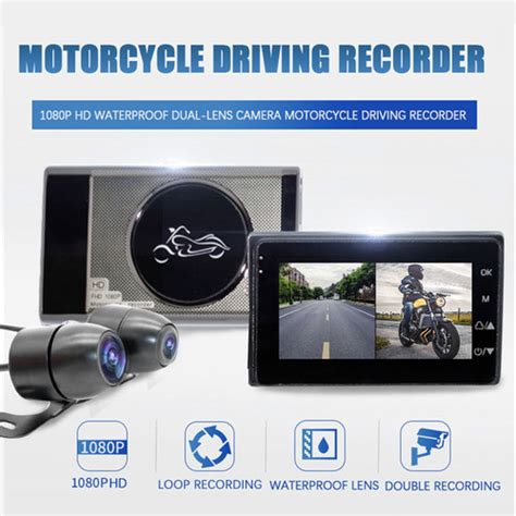 Grabadora De Conducci N De Motocicleta P Hd Impermeable Cuotas