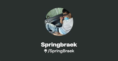 SpringBraek S Link In Bio Music Merch And Socials Linktree