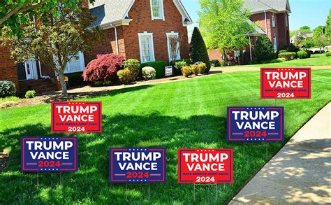 Amazon Signpro Trump Vance Yard Sign Trump Jd Vance Signs