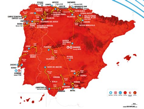 Vuelta Espa A Il Percorso Ufficiale Tappa Per Tappa Nove Arrivi