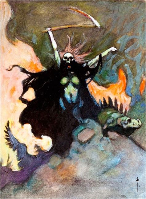 Frank Frazetta An Earlier And Very Different Take On One Of Frazetta