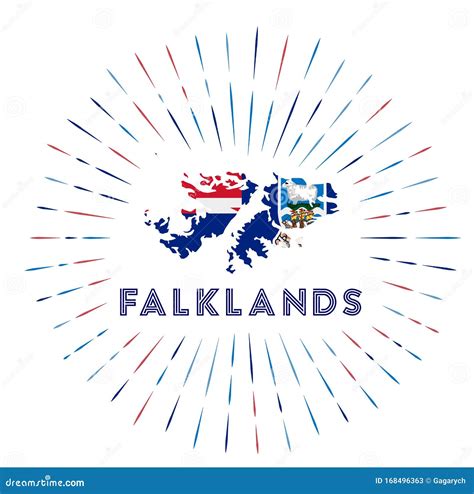 Falklands Logo. Map Of Falklands With Country. Vector Illustration ...