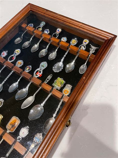 24 Souvenir Spoons And Display Case Instant Collection Oregon Etsy