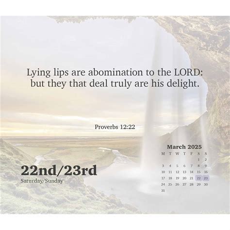 Bible Verses Desk Calendar 2025