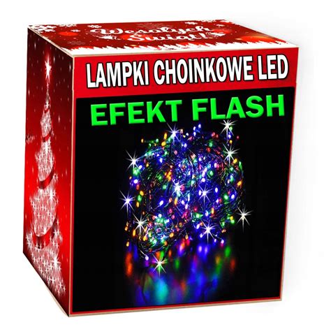 LAMPKI CHOINKOWE 100 LED FLASH 8 METRÓW BŁYSK CF100 Cena Opinie