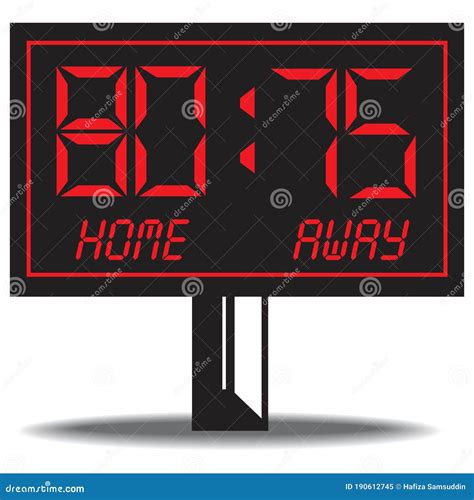 Basketball Scoreboard. Vector Illustration Decorative Design Stock ...