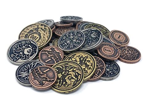 MeepleSource.com | Fantasy Metal Coins (30 pcs) - LAST FEW SETS!