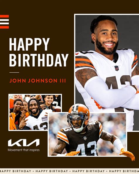 Cleveland Browns On Twitter 🎉 Happy Birthday Iamjohnthethird 🎉