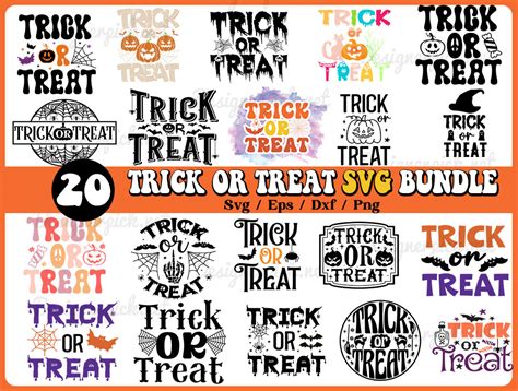 Trick Or Treat Svg Bundle Trick Or Treat Svg Design Best Quality