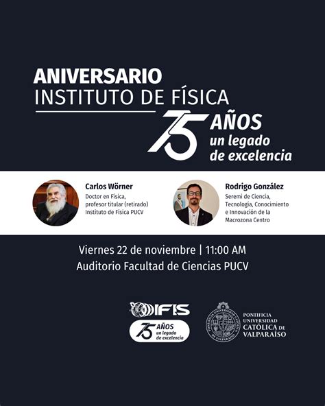 Aniversario 75 años Instituto de Física PUCV Instituto de Física PUCV