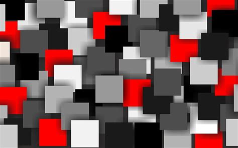 Squares Abstract Vector Red Gris Black White Hd Wallpaper Peakpx