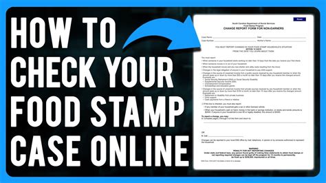 How To Check Your Food Stamp Case Online Food Stamp Status YouTube